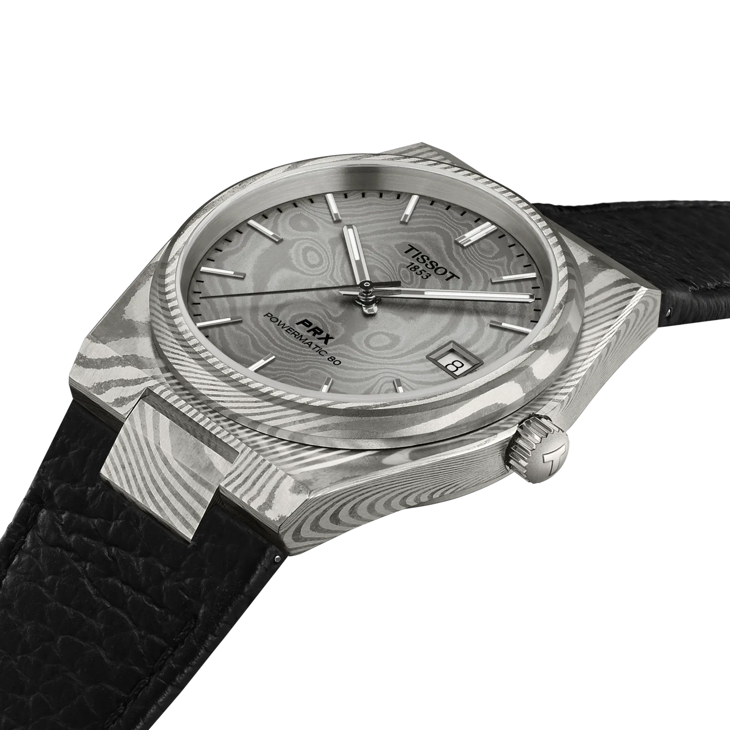 Tissot PRX 38mm Damaststahl