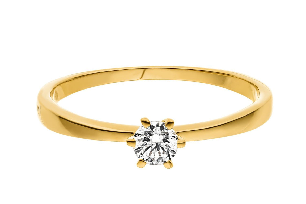Ring 333/- Gelbgold 54 mit Zirkonia 85641-54