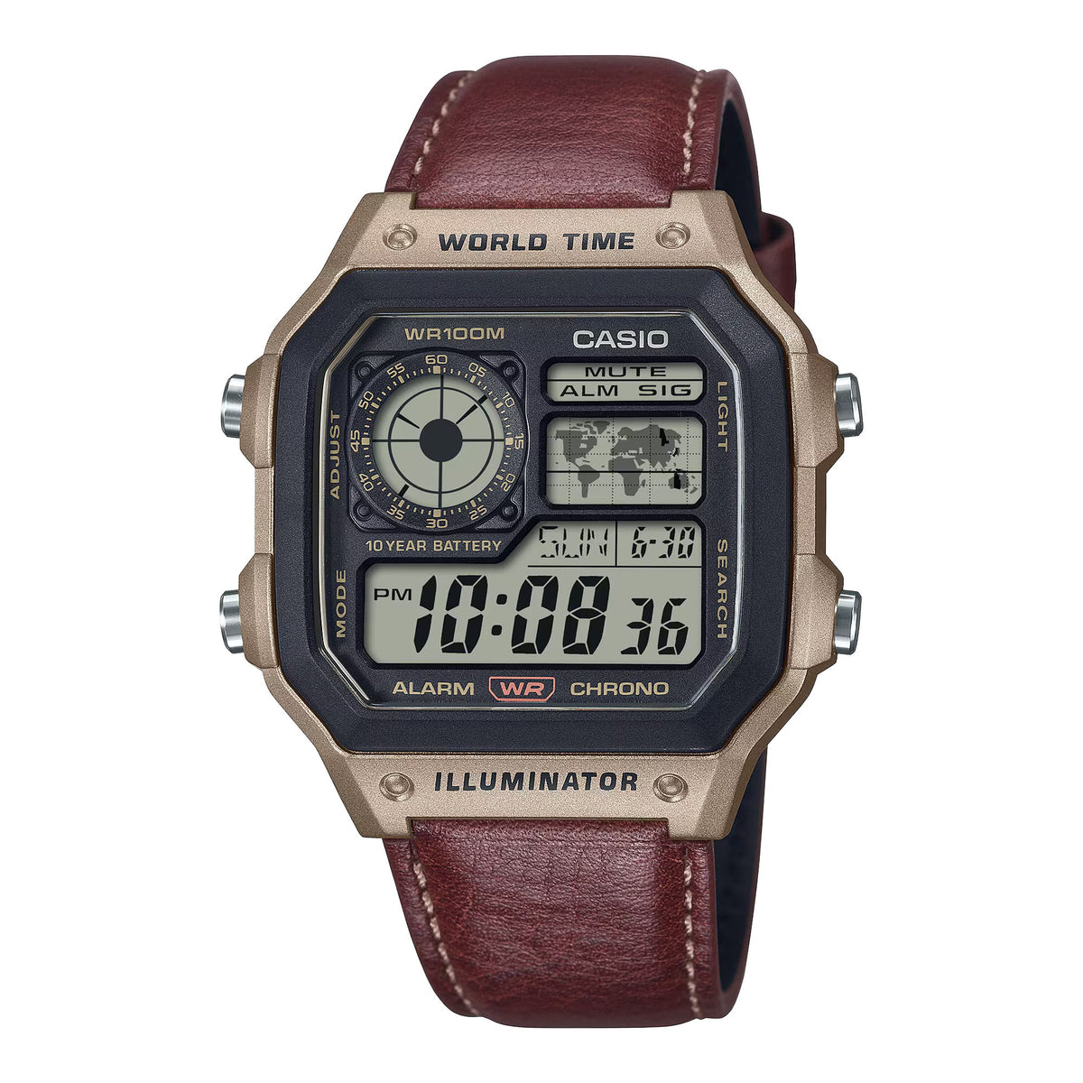 Casio World Time 42mm AE-1200WHL-5AVEF