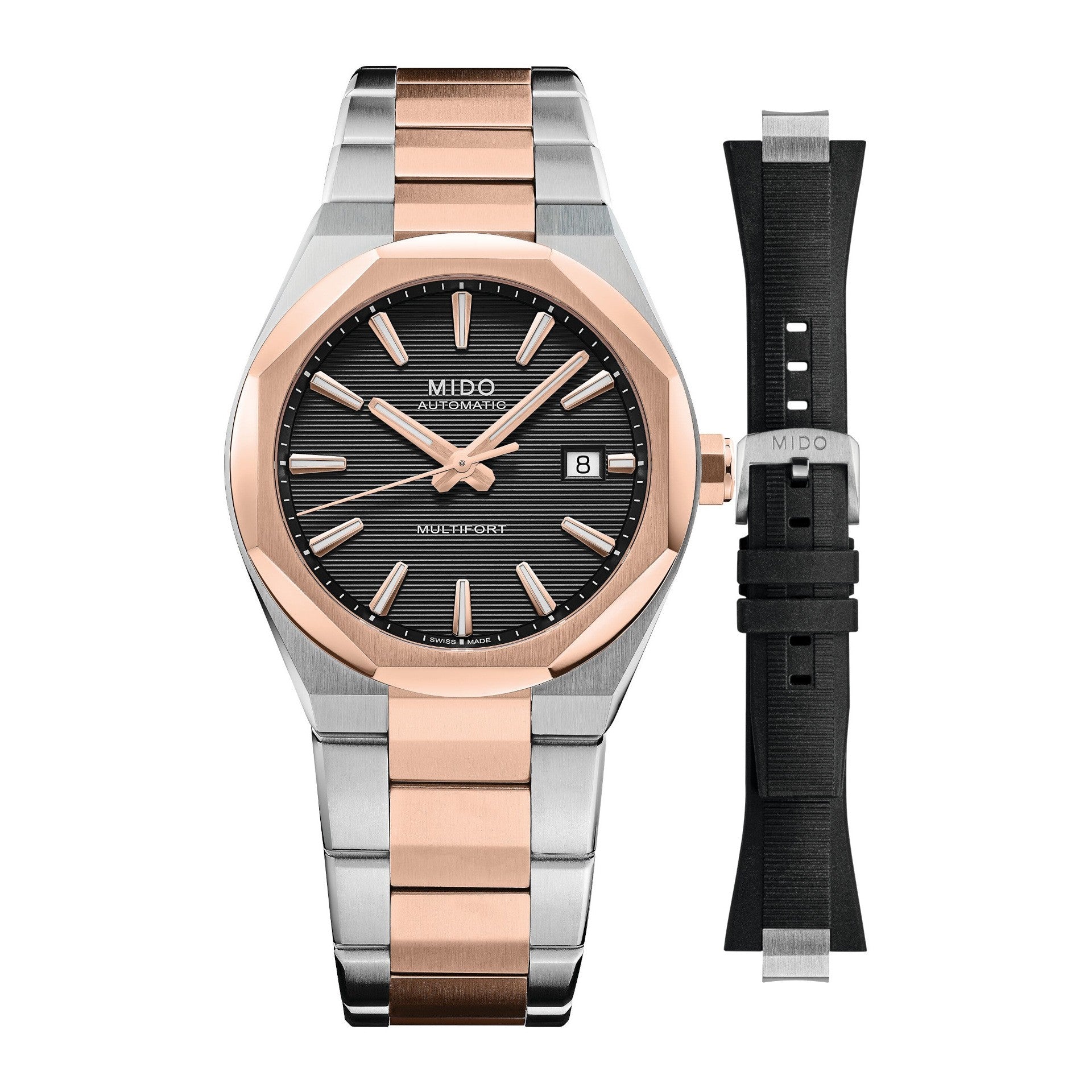 Multifort 8 One Crown 40mm + Kautschukband M055.507.22.051.00