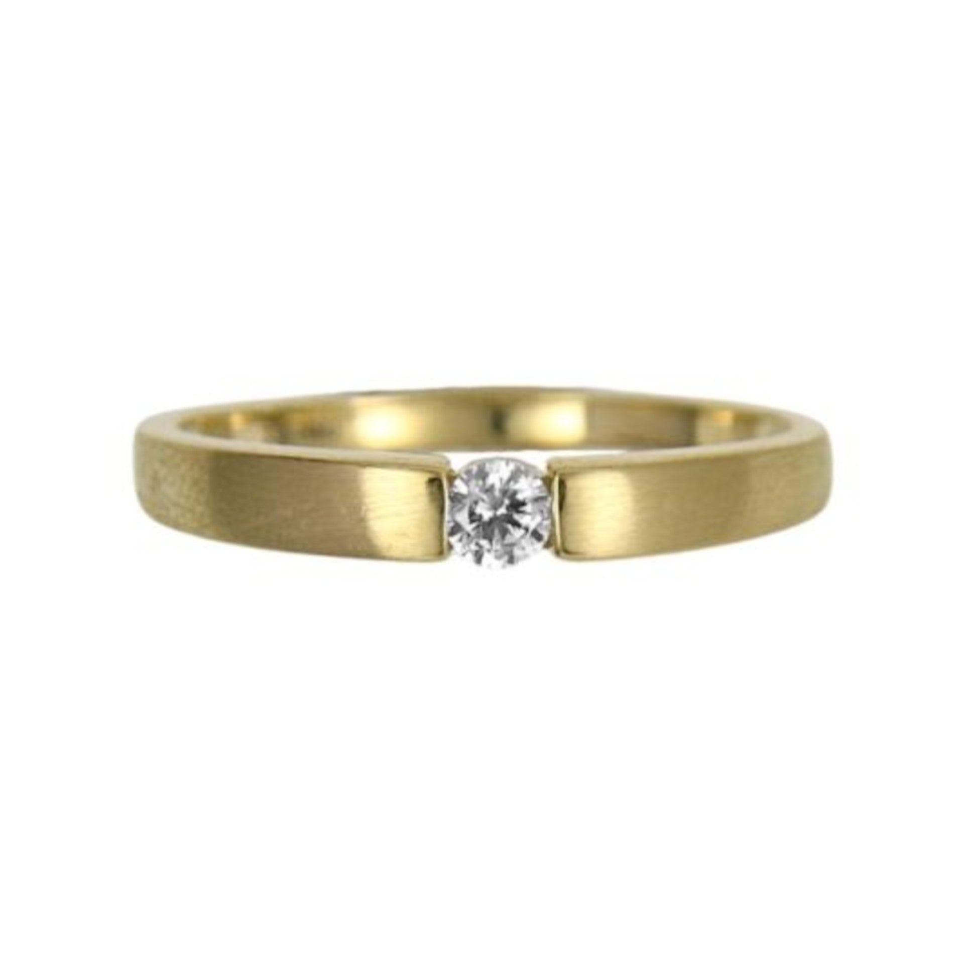Ring mit Zirkonia 333/- Gelbgold