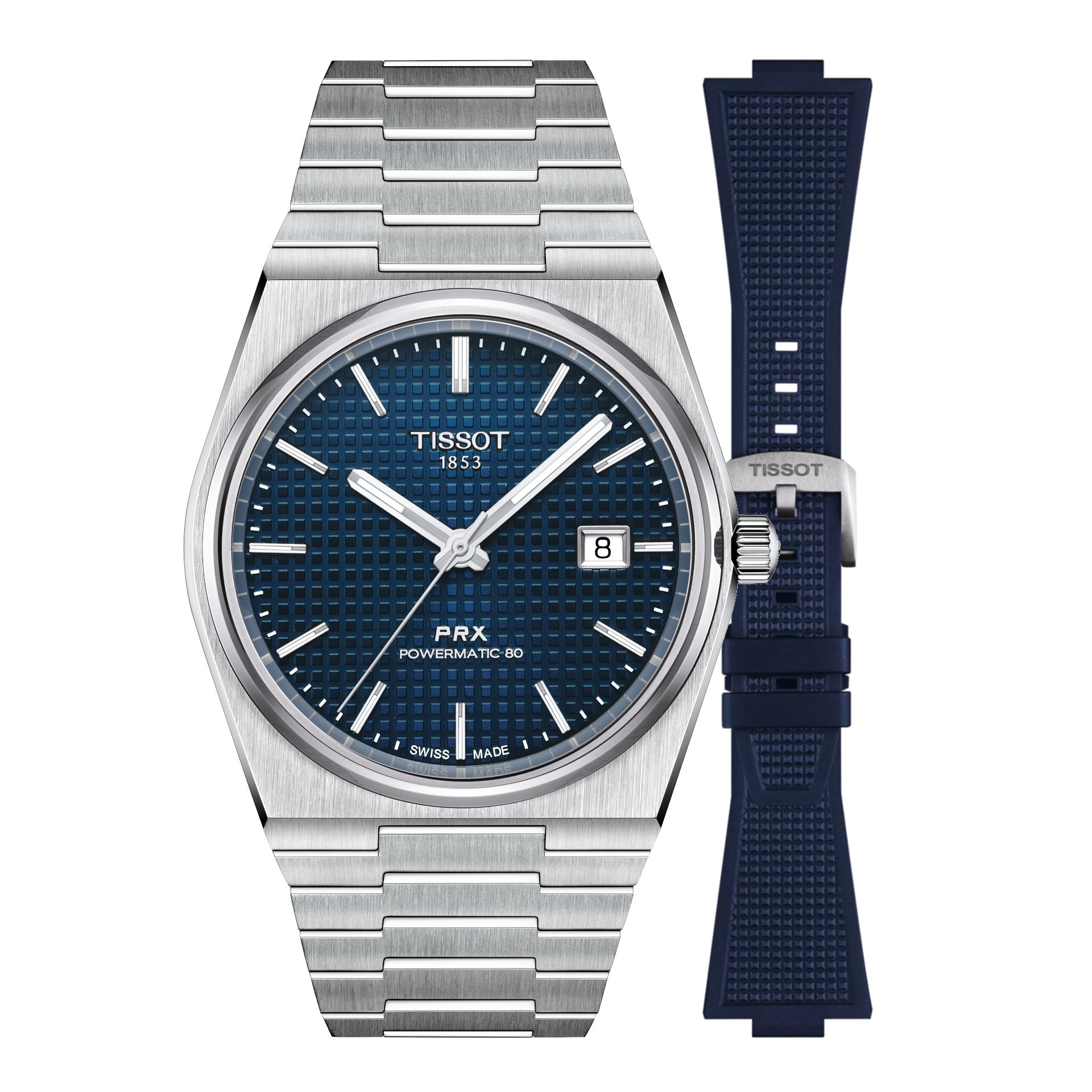 Tissot PRX Powermatic 80 Set + Kautschukband