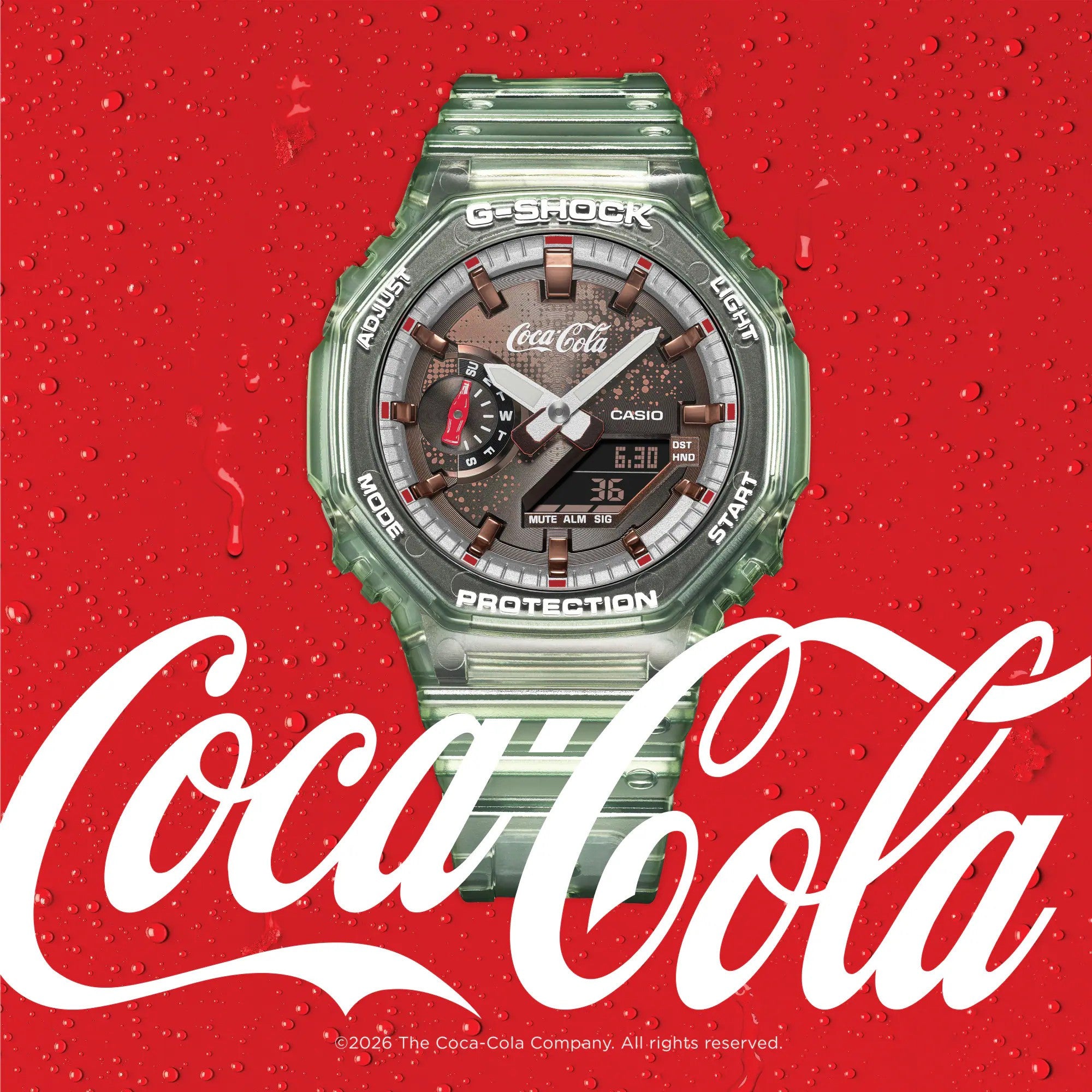 G-Shock Coca Cola 44mm GA-2100CC-3A