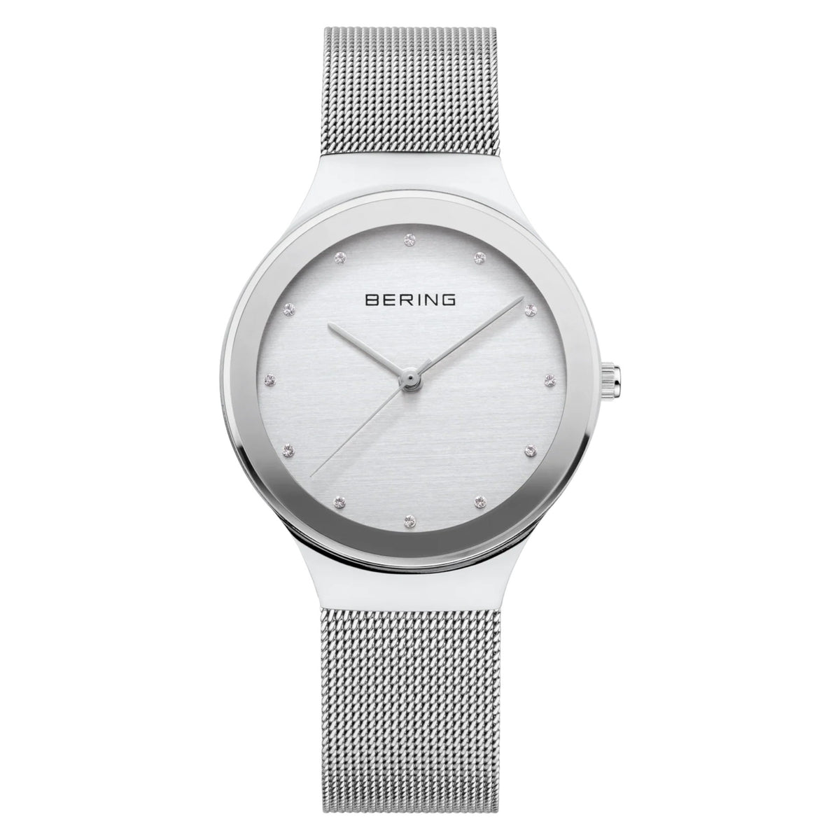 Bering Ovale Funkelnde Mesh-Uhr 34mm 12934-000