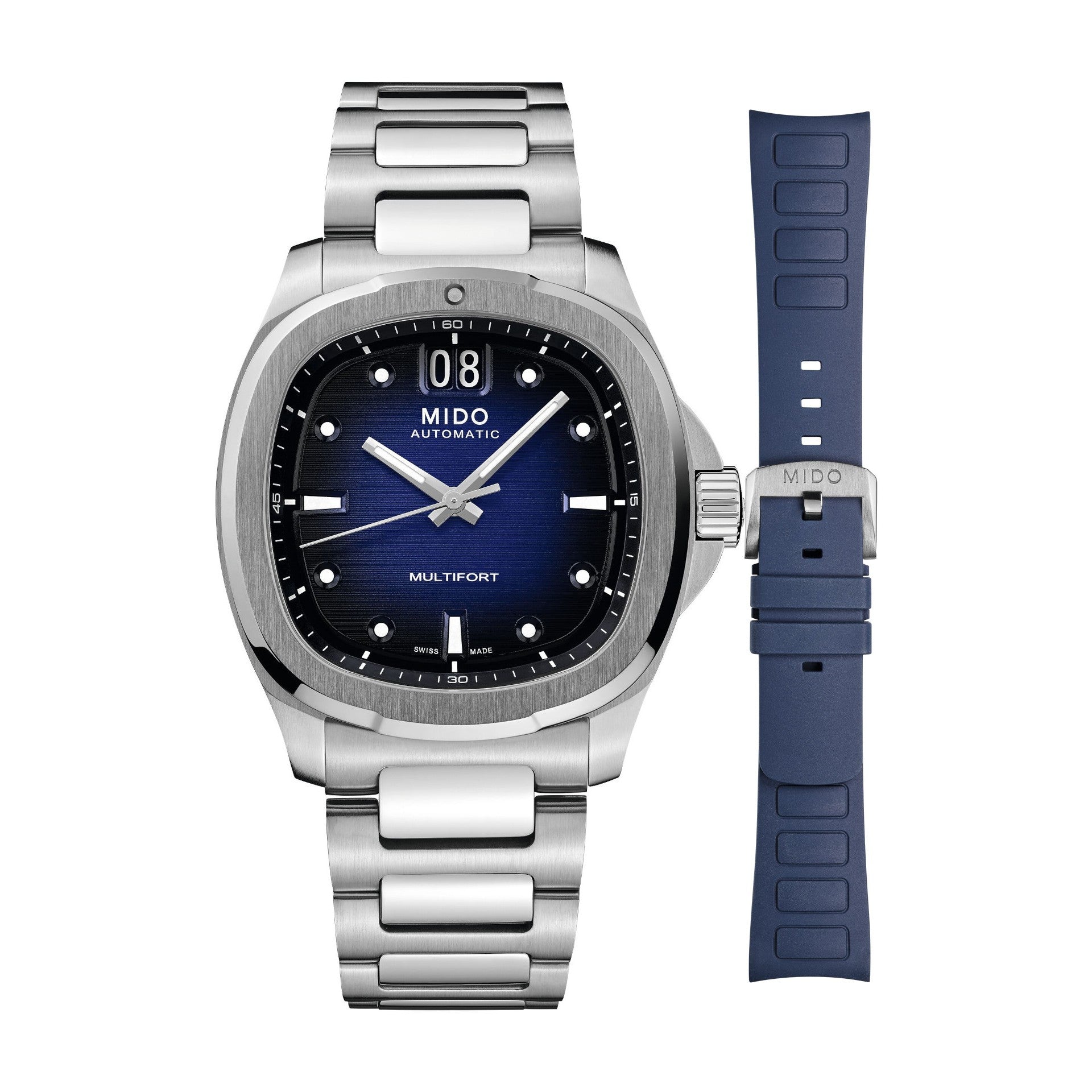 Mido Multifort TV Big Date 40mm + Kautschukband M049.526.11.11.041.00