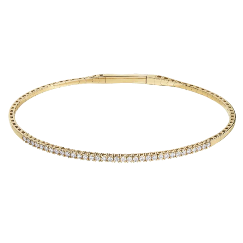 Armreif 585/- Gelbgold mit Brillanten