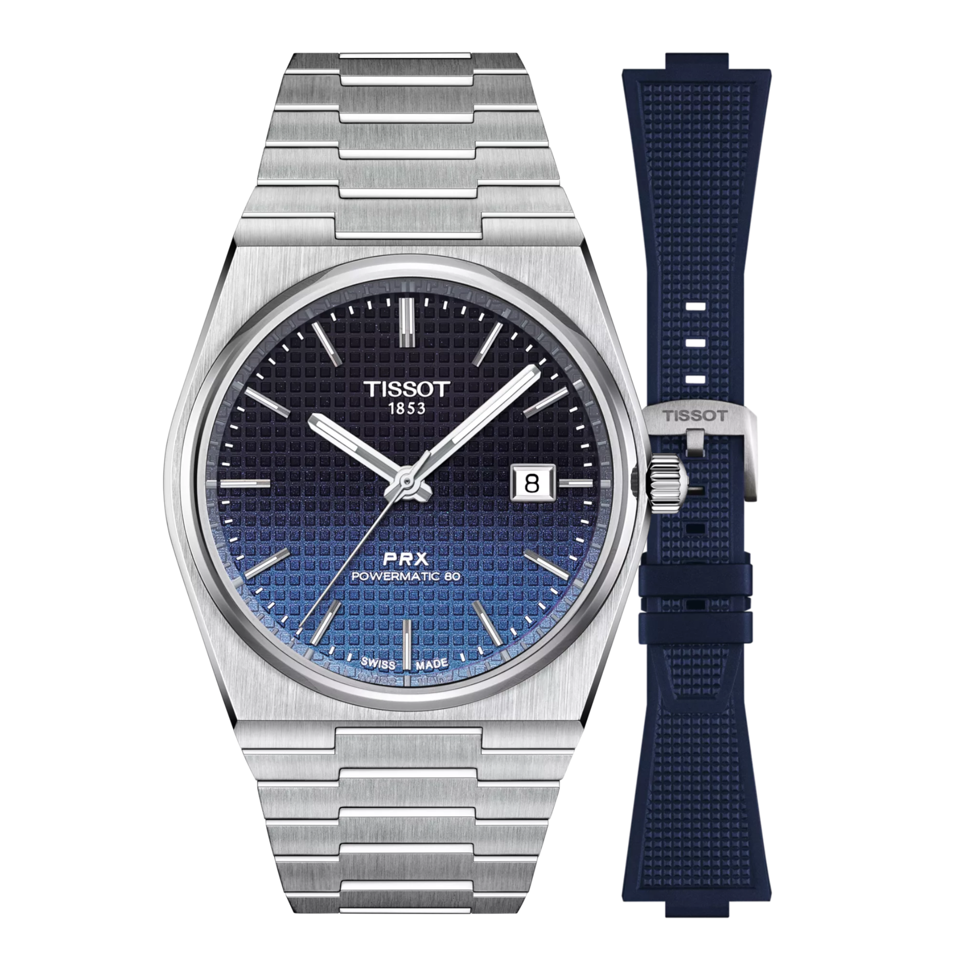 Tissot PRX Powermatic 80 Set + Kautschukband